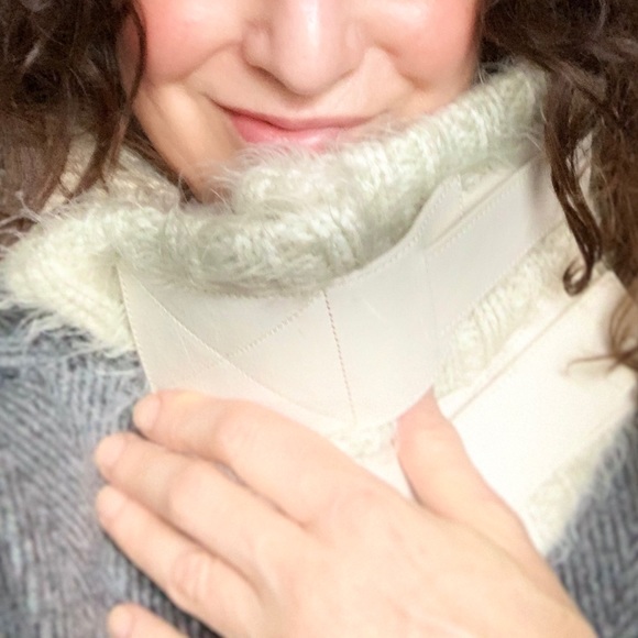 Reed Krakoff Leather and knit uniscarf - Picture 10 of 11